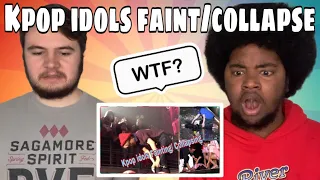 Kpop idols fainting/ collapse REACTION