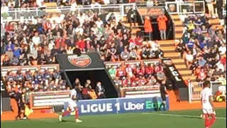 Lorient vs Brest (il sont énervé les supporters de Brest😱)