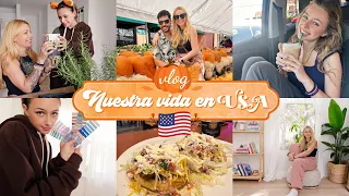 🇺🇸 Qué hay en mi OFICINA by Elaia 😅 Calabazas y comida mexicana 🇲🇽 Nuestra vida en USA VLOG