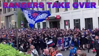 Rangers Fans TAKE OVER in Germany ahead of RB Leipzig Europa League clash