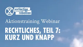 Legal Webinar #07: Kurz und Knapp