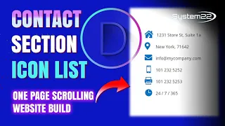 Divi Theme How To Create A CONTACT SECTION Icon Info List 👍👍