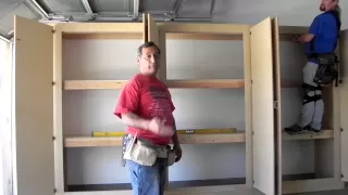 Manny's Organization Station HERCULEAN Garage storage cabinets.How to Build The strongest system.