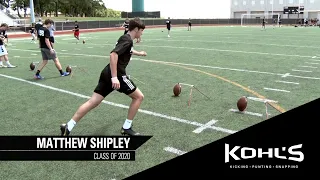 Matthew Shipley | #11 Ranked Kicker in America | Kohl's Kicking Camps