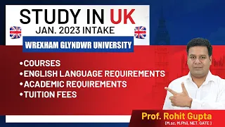 Study in UK Jan. 2023 Intake Wrexham Glyndwr University | Cheapest University | Spectrum overseas