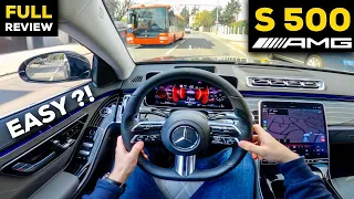 2021 MERCEDES S Class AMG NEW S500 Long CITY POV Drive! EASY or DIFFICULT?! FULL In-Depth Review