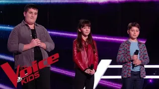 Christophe Mae - Il est où le bonheur ? - Gabriel, Manon et Titouan | The Voice Kids 2022 |...