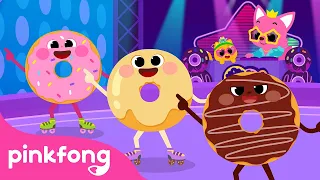 Dancing Disco Doughnut D-I-S-C-O | Yum Yum Snacks Songs | Pinkfong Ninimo