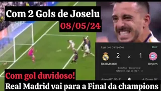 Real Madrid 2 x 1 Bayern | 2 gols de Joselu e vai para final no dia 01/06/24 com o Borussia