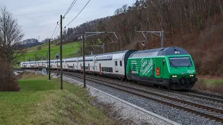 SWISS TRAINS GALORE - Zug um Zug - Schweizer Bahnen in 4K