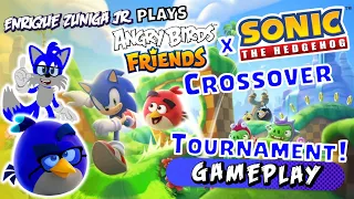 SONIC & ANGRY BIRDS CROSSOVER TOURNAMENT! 💙❤️ - Angry Birds Friends Gameplay