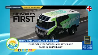 First ever hydrogen truck participant races in Dakar Rally