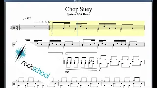 Chop Suey Rockschool Hot Rock Grade 5 Drums