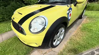 Mini Cooper S convertible YG59UKD