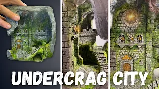 Crafting a MINIATURE Diorama | CASTLE FORTRESS in a CAVE