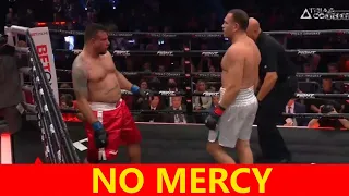 Slow Motion Angle of Kubrat Pulev knocking out Frank Mir in Round One