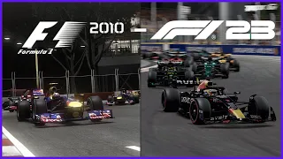 Singapore But Every Sector the Game Gets NEWER | F1 2010 - F1 23