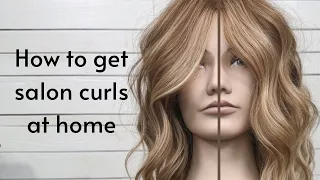 How to get salon curls at home using a curling iron: video #1 @hairdosalon5175