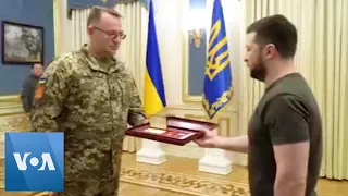 Zelenskyy Awards Medals to Ukrainian Officers