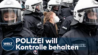 WARMLAUFEN FÜR 1. MAI: Großeinsatz für Polizei - Corona-Regeln werden durchgesetzt | WELT Thema