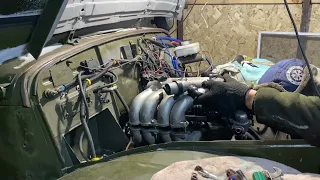 Прёт как танк 👍инжектор в ГАЗ 69#Old Soviet Gaz-69 Restoration