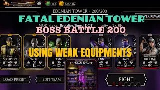 Fatal Edenian Tower Boss Batte 200+Rewards| Full Fight with Weak Equipments| Klassic Gold Team