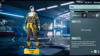 10 Uc Discount Anna Character when you Purchase PUBG MOVILE