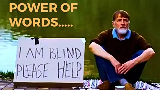 power of words🔥💯||A girl changed blind man day||  #viral #powerofwords #shorts