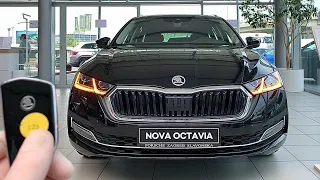 SKODA OCTAVIA 4 (2020) - FIRST LOOK LED lights, crazy ambient lights & trunk space (1.5 TSI STYLE)