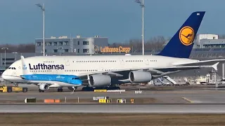 Heavy Planes at Munich Franz Josef Strauss Airport Germany (MUC/EDDM) FHD