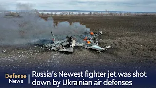 Russia’s Newest fighter jet was shot down by Ukrainian air defenses