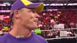 Cena responds to The Rock RAW 3/7/11 Legendado[PT-BR]