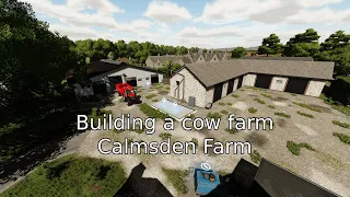 Building a cow farm On Calmsden Farm FS22-Timelapse 1