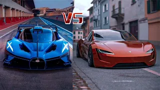 布加迪Bolide VS 特斯拉Roadster，谁才是速度之王？