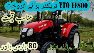YTO Tractor EF 800 For Sale | Reasonable price | YTO Tractor in Pakistan | YTO Tractor 🚜