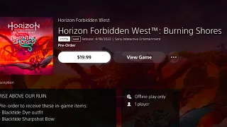 How to Pre-Order BURNING SHORES DLC on the PS5. Horizon Forbidden West #horizonforbiddenwest