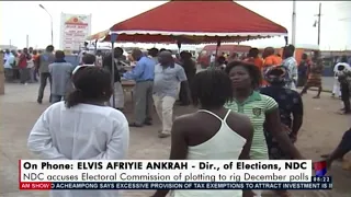 NDC accuses Electoral Commission of plotting to rig December polls - AM Show on Joy News (2-11-20)