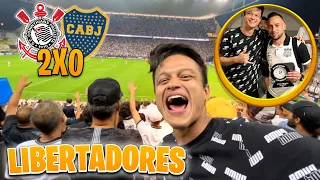 CORINTHIANS 2 x 0 BOCA JUNIORS!! E FESTA NA ARENA CORINTHIANS!!