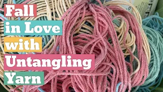 Untangle Yarn EASILY 🧶 Plus a COOL HACK 😎