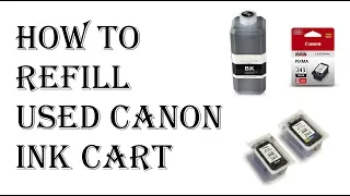 How To Refill Canon Ink Cartridge - Canon PG 245 545 Black Ink Cartridge Refill Kit 243 240 246 250