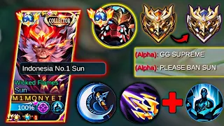 BUILD COMBO SUN PEMBAWA WINSTREAK❗BUILD SUN TERBARU | MOBILE LEGENDS