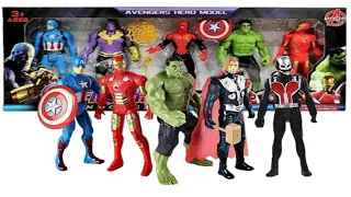 Unboxing this avangers marvel toys, superhero, ironman,antman,superman, spiderman,hulk,@DZAKAtoys