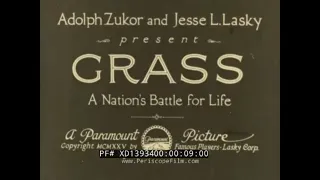 1925 ETHNOGRAPHIC DOCUMENTARY FILM  " GRASS "  MIGRATION OF BAKHTIARI TRIBE OF PERSIA / IRAN XD13934