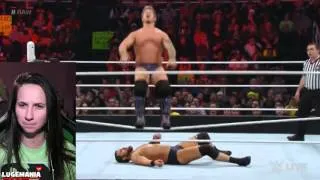 WWE Raw 2/22/16 AJ Styles Jericho vs Social Outcasts