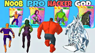 NOOB vs PRO vs HACKER vs GOD in Monster Draft (Unlocked Spider-Man)