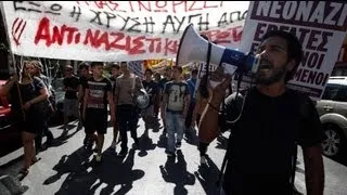 Manifestations anti-racistes en Grèce
