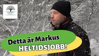 Snöstorm och Anki får praoa på Markus RIKTIGA jobb! Flera mil i skåne, kanske du känner igen dig?