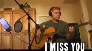 blink-182 recording "I Miss You"