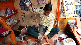 Indian Street Food - SPICED MILK TEA Masala Chai
