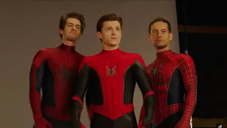 Detrás de cámaras Spiderman No Way Home! Tom Holland, Andrew Garfield, Tobey Maguire